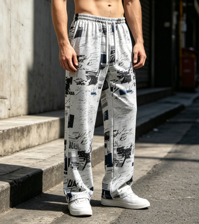 测试男士法兰绒睡裤-OY032 - 双面法兰绒-230g/XS