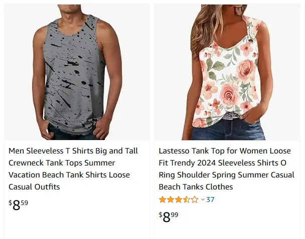 跨境选品，运动服品类背心和T恤热卖
